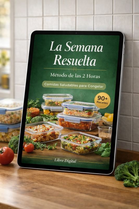 Libro Digital - La Semana Resuelta - Método de las 2 Horas - Comidas Saludables para Congelar